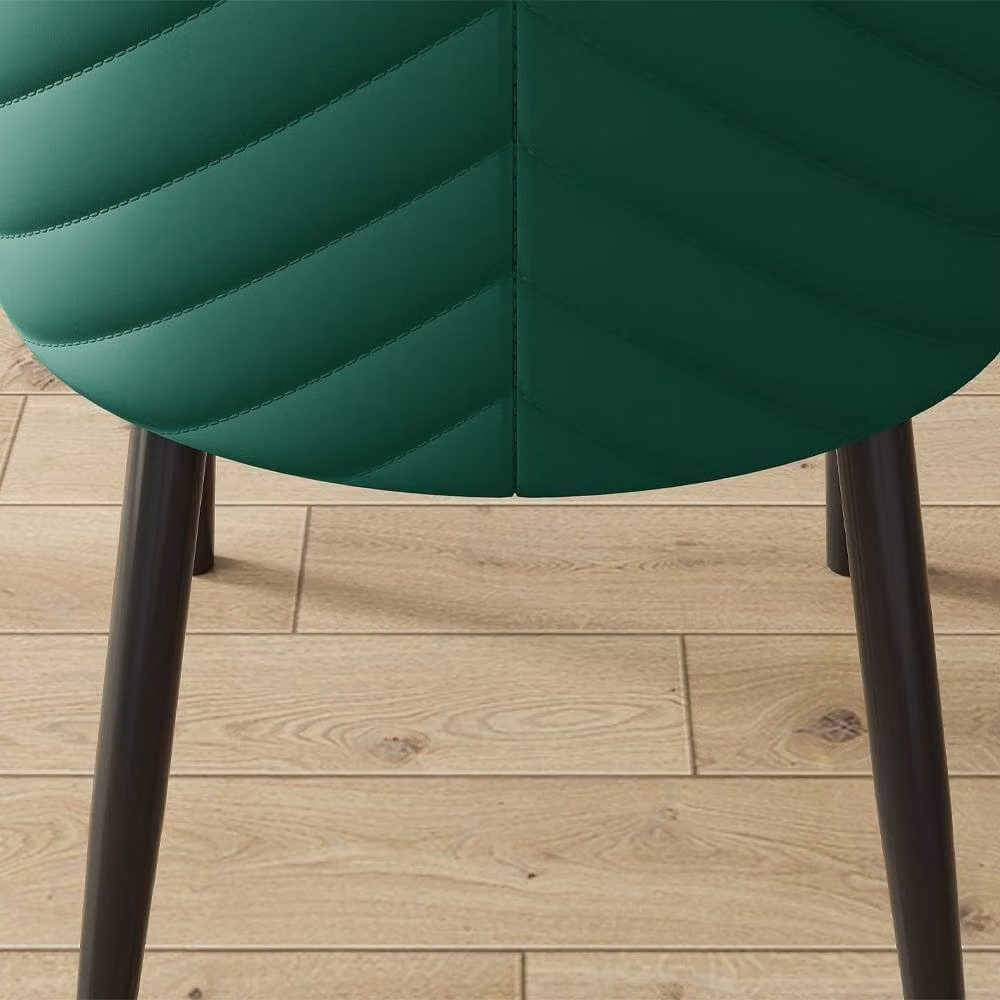 Furniture Maxi Set of 2 Misa Green Velvet Dining Chairs – 3