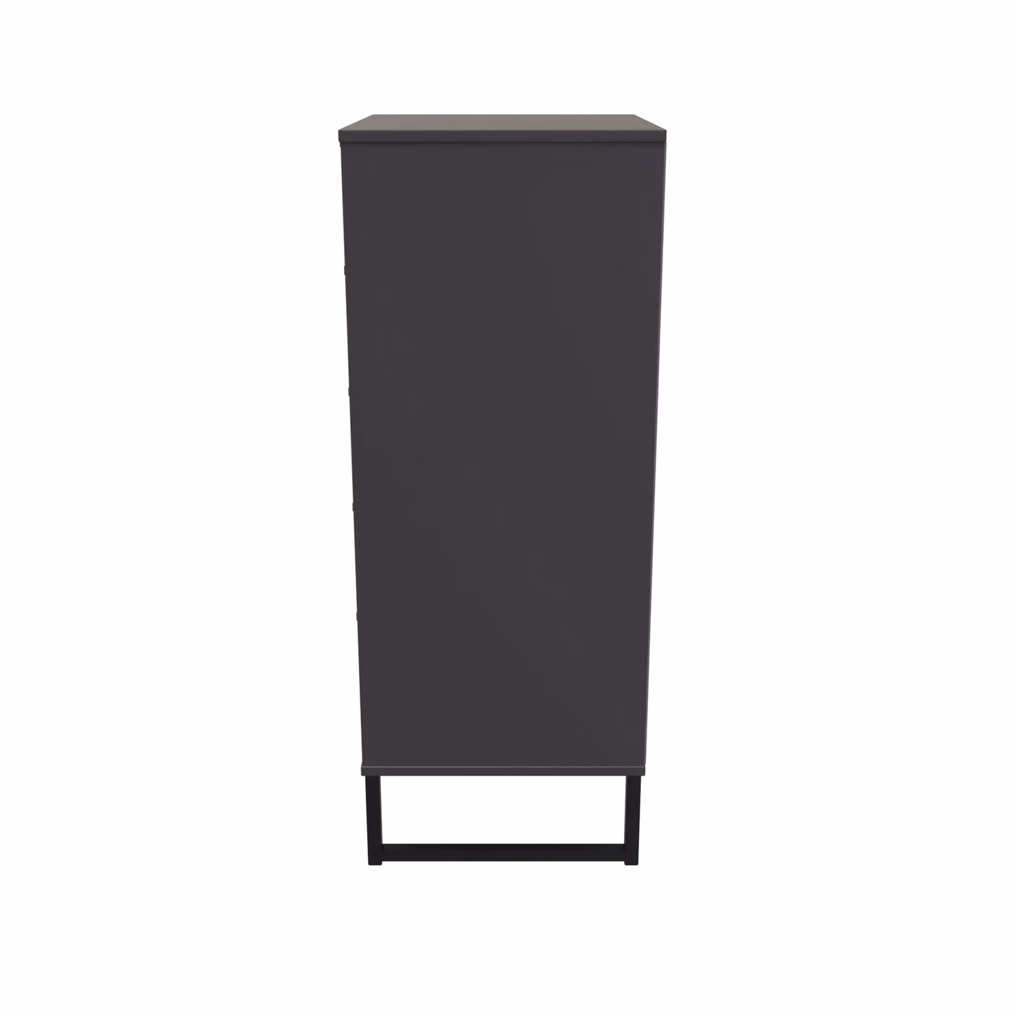 2 U Fuji 5 Drawer Tall Bedside Chest in Dark Grey, Ready Assembled – 2