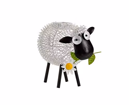 Smart Garden Products Solar Powered Sheep Silhouette Light Ornament in White