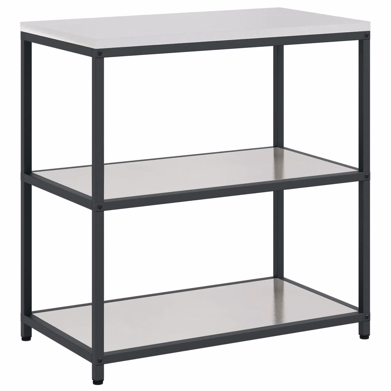 Berkfield Home Kitchen Storage Shelf in Silver Stainless Steel Metal – 2