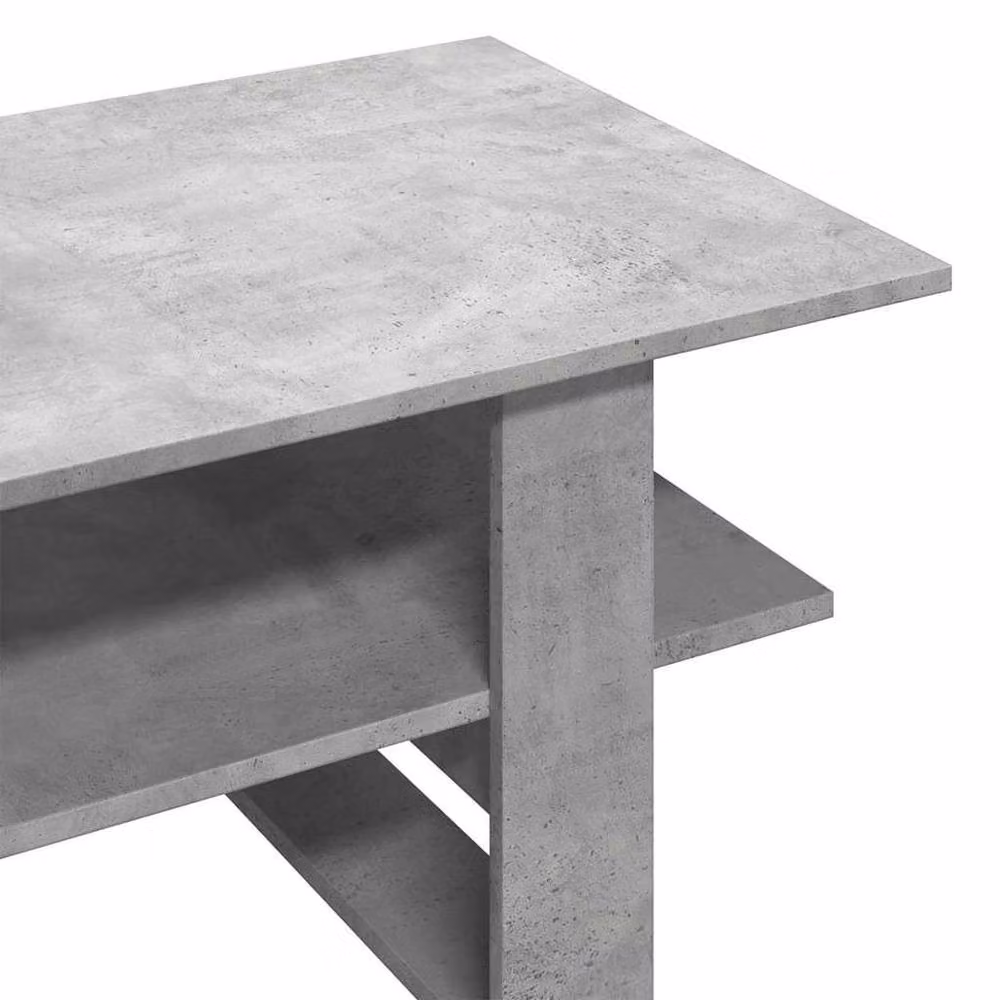 Berkfield Home Decorative Coffee Table in Concrete Grey, W/D/H: 102 x 55 x 42 cm – 4