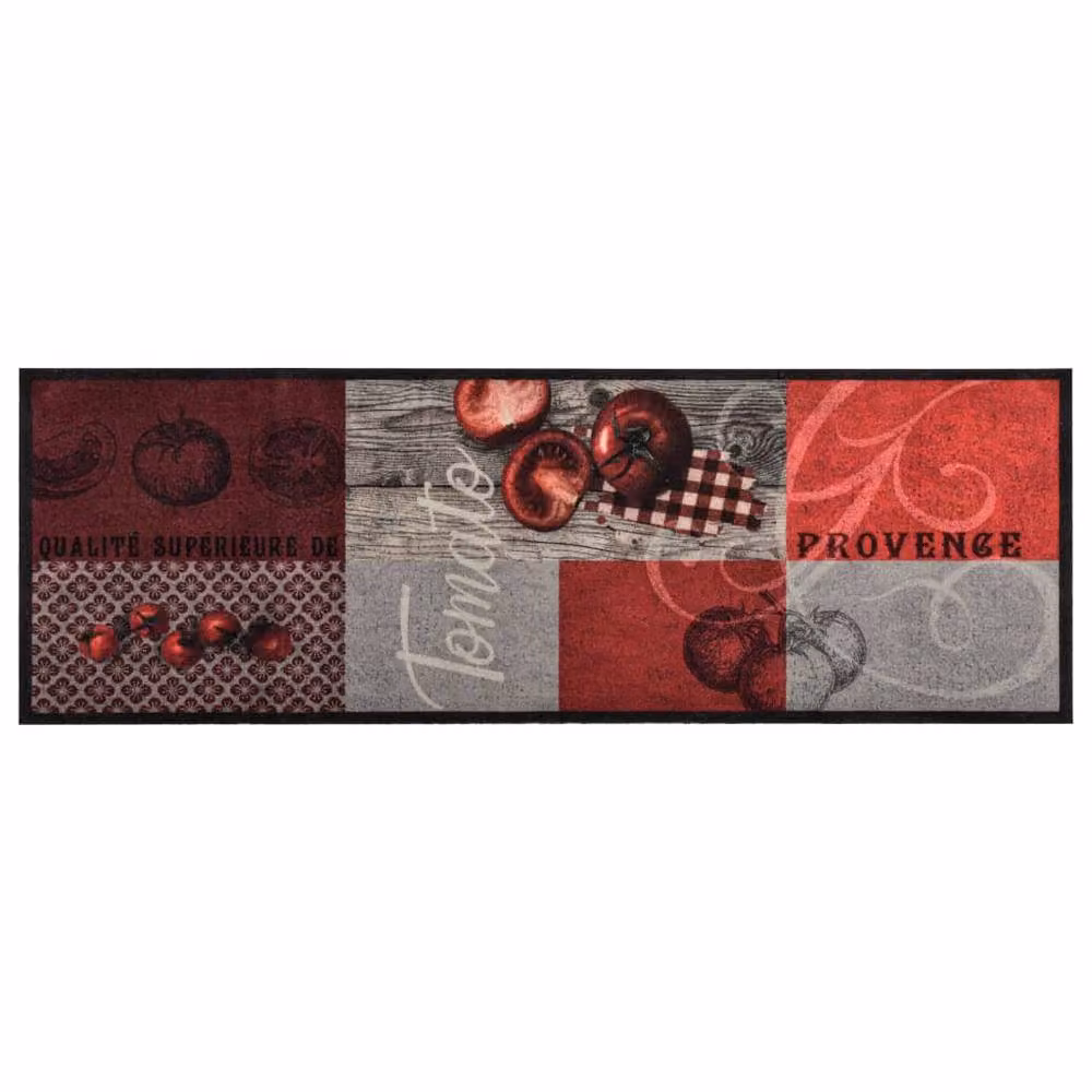 Berkfield Home Washable Kitchen Carpet, Tomato Red Multicolour, W: 60 cm, L: 300 cm – 3
