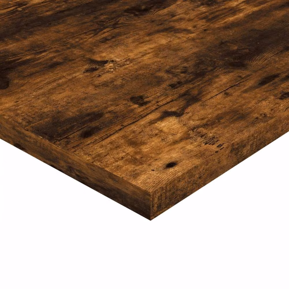 Berkfield Home Set of 4 Smoked Oak Wall Mounted Shelves, Brown MDF, W: 60 cm, D: 30 cm, H: 1.5 cm – 5