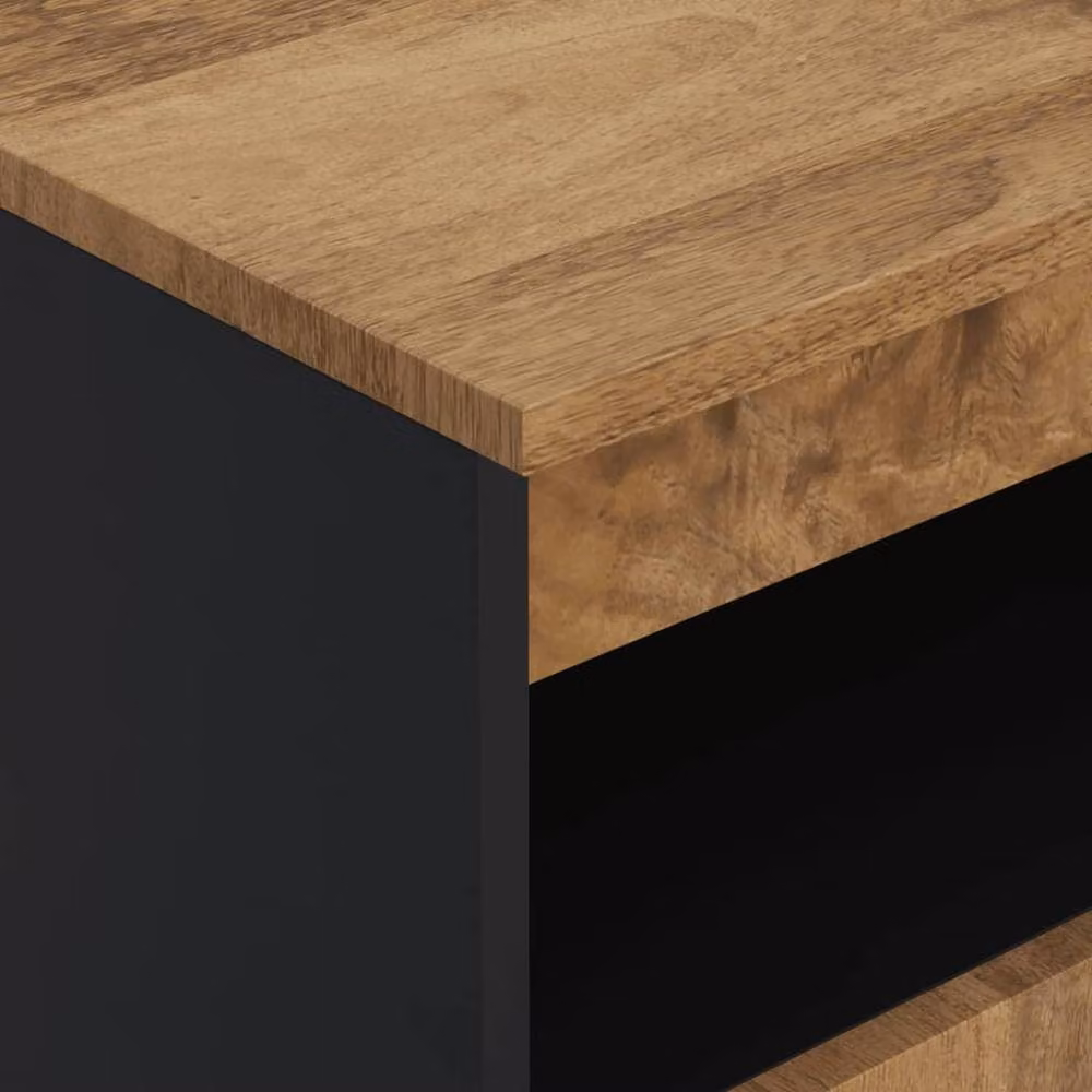 Berkfield Home Solid Mango Wood Sideboard with 2 Doors, Brown, W/D/H: 60 x 33 x 75 cm – 5
