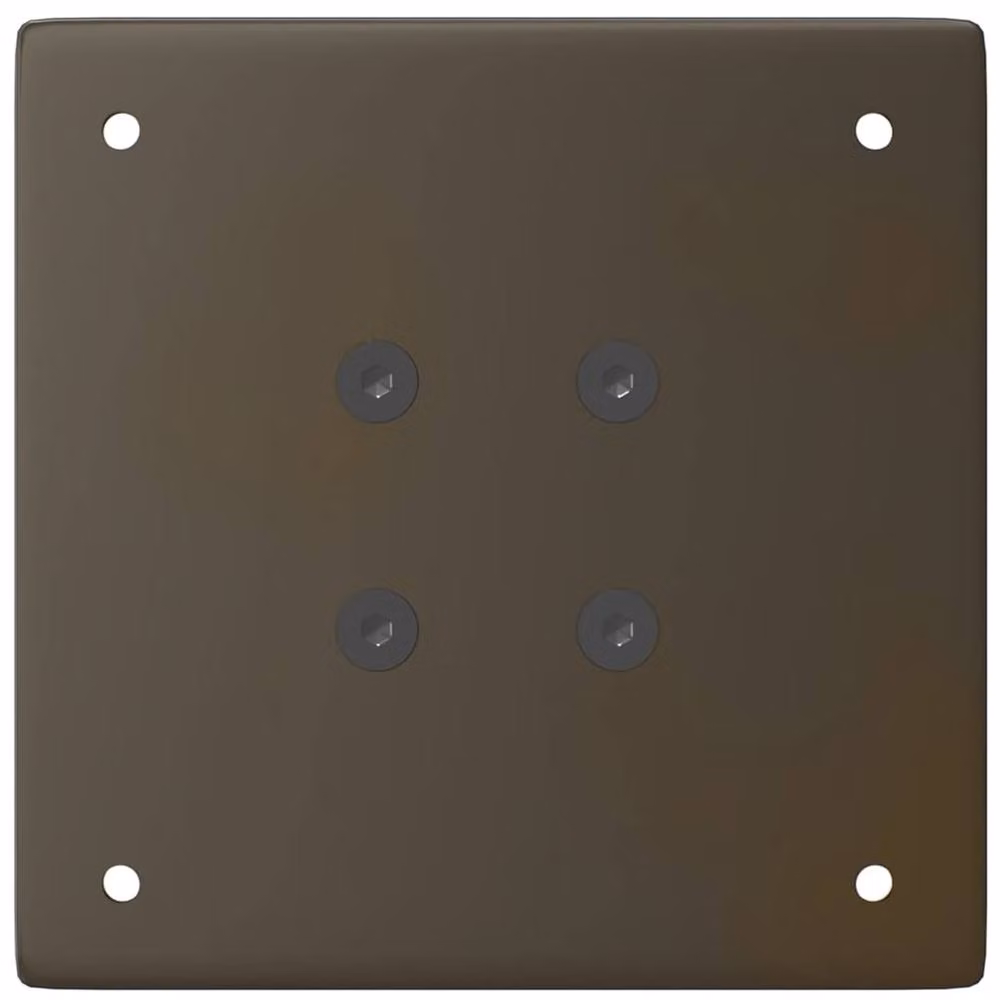 Berkfield Home Steel Coffee Table Legs, 4 Pieces, Brown, Height: 72 cm – 3