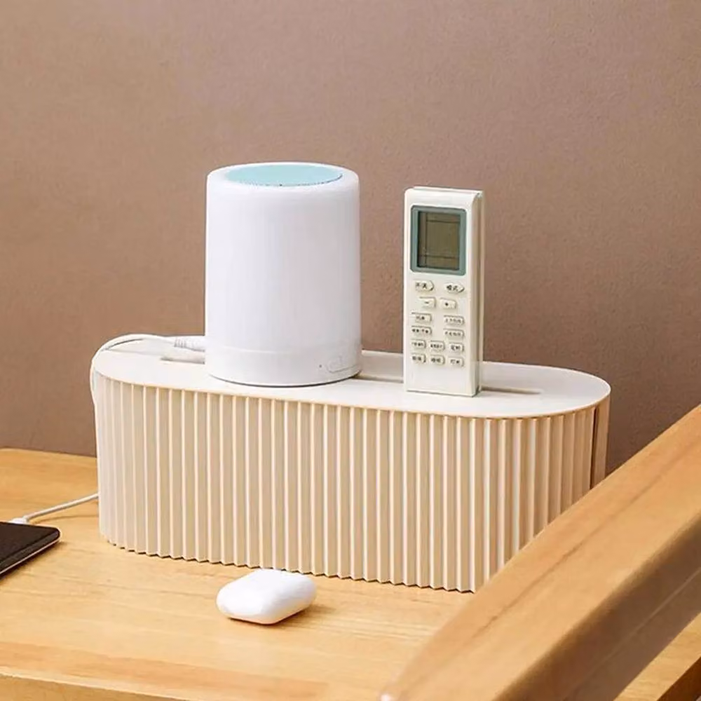 EONLION Cable and Wire Storage Box in Beige – 4