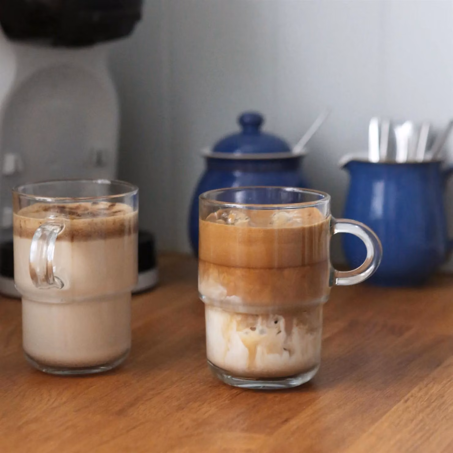 LAV Cozy Stackable Glass Tumbler Coffee Cups, 350ml, Pack of 6, Clear – 2