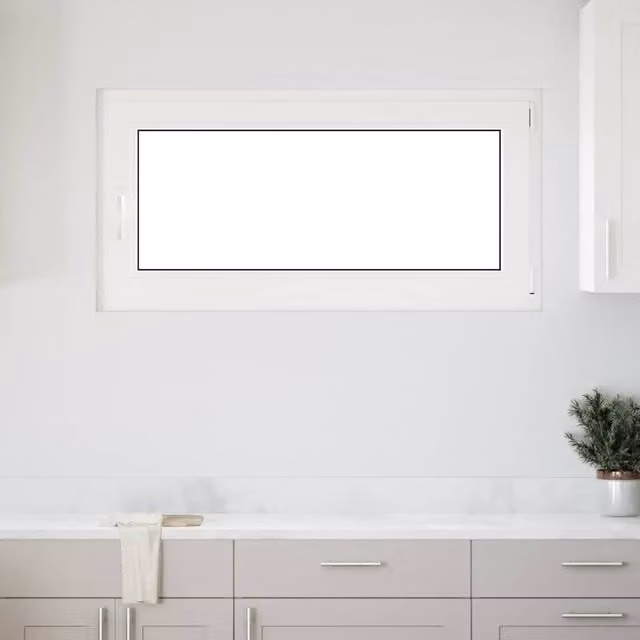 Berkfield Home RISOR Basement Tilt and Turn Window, White, W: 120 cm, H: 60 cm, DIN Right