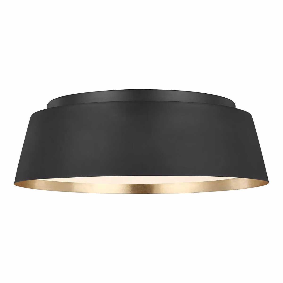 Loops 3 Bulb Flush Ceiling Light in Midnight Black with E14 LED Compatibility – 2