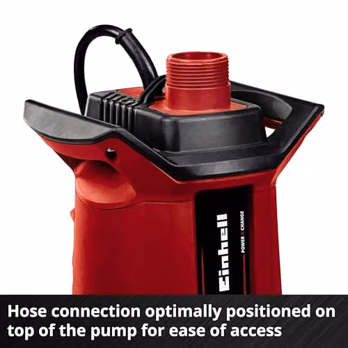 Einhell Cordless Clean and Dirty Water Pump 18V PXC, Red – 5