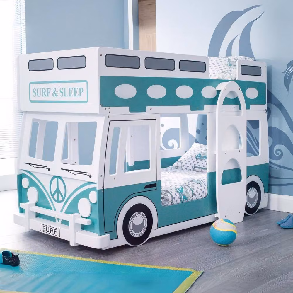 Cheshire Stylish Ash Bunk Bed in Multicolour, W/D/H: 90 x 200 cm – 2