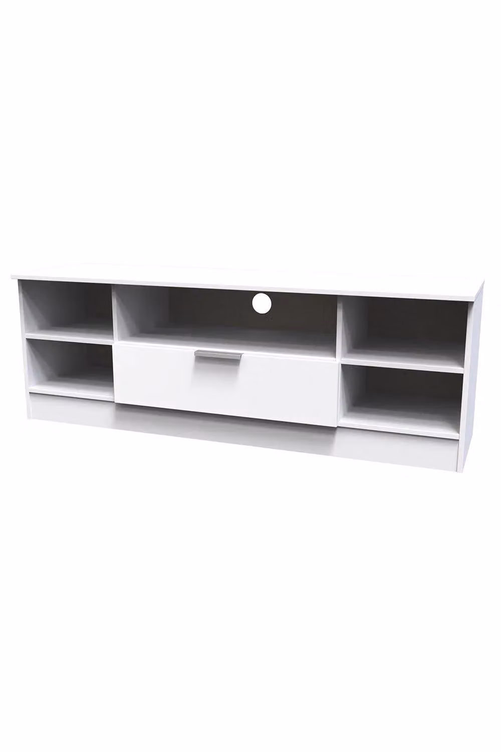 Ready Assembled 2 U Dover Wide 1 Drawer TV and Media Unit in White – 2