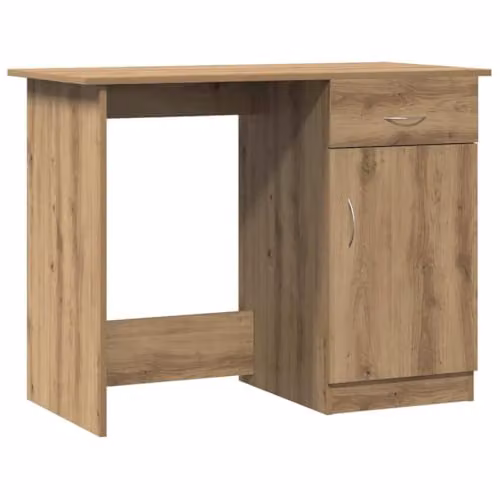 vidaXL Modern Writing Desk in Brown, W/D/H: 100 x 50 x 76 cm – 1