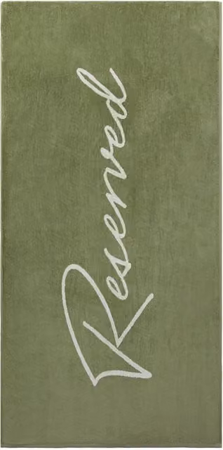 Vinga Lounge Velour Beach Towel in Green, 160 x 80 cm – 1