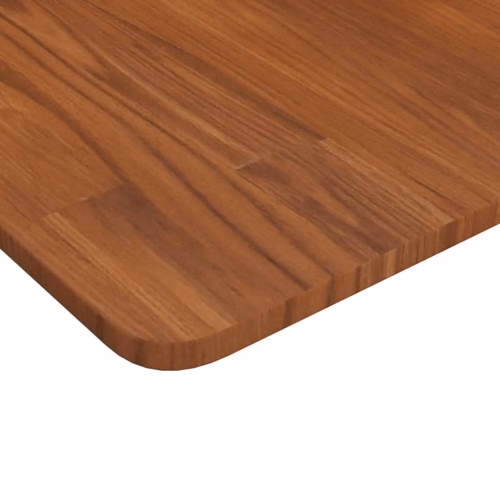 Berkfield Home Square Oak Table Top in Dark Brown, W/D/H: 60 x 60 x 1.5 cm – 3