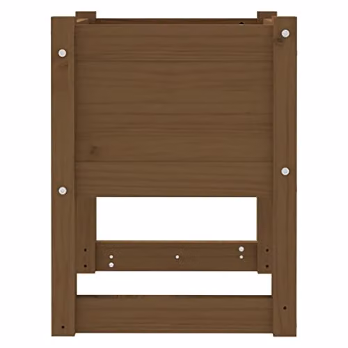 vidaXL Set of 2 Solid Wood Pine Planter Tubs, Brown, W/D/H: 40 x 40 x 52.5 cm – 5