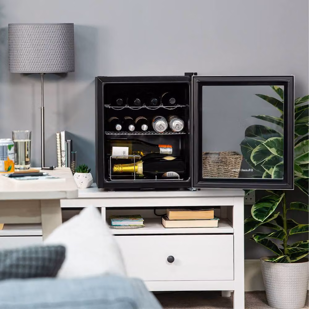 Russell Hobbs 46 Litre Lockable Glass Door Drinks and Wine Cooler in Grey – 6