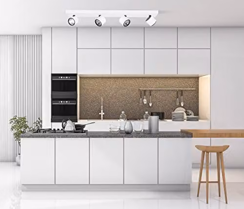 Netlighting Boniva Modern LED Ceiling Spotlight Bar in White, 3000K Warm White, 1200lm, IP20 – 2