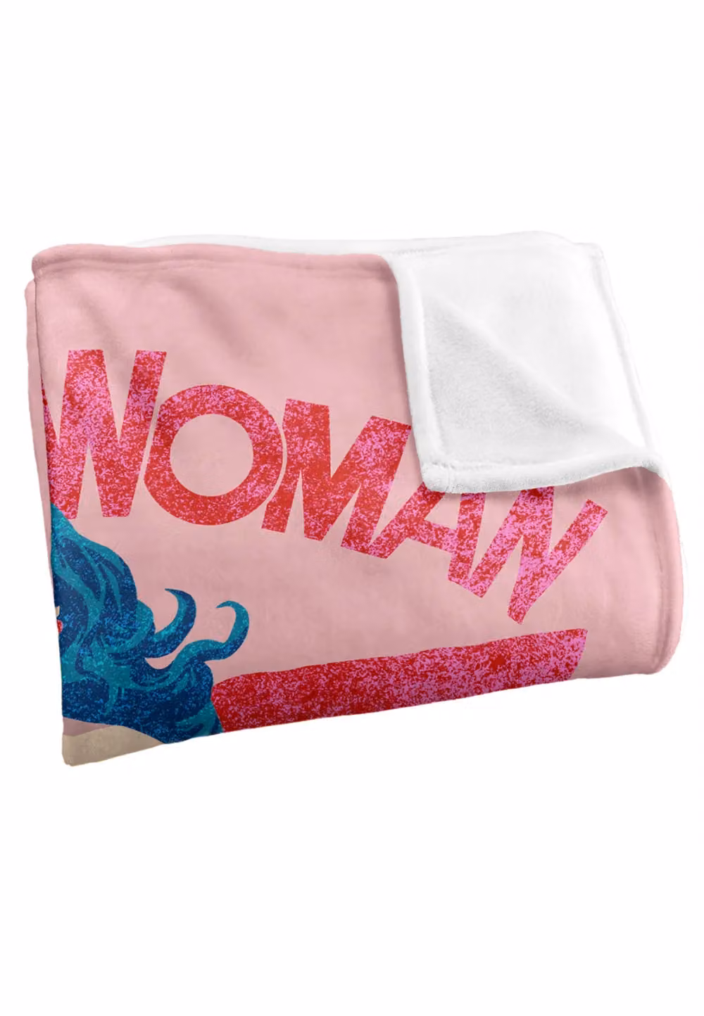 LOGOVISION Wonder Woman Sparkle Silky Touch Super Soft Fleece Throw Blanket, White and Multicolour, W: 152 cm, D: 127 cm – 2
