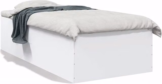 Berkfield Home Modern White Bed Frame W/D/H: 100 x 200 cm