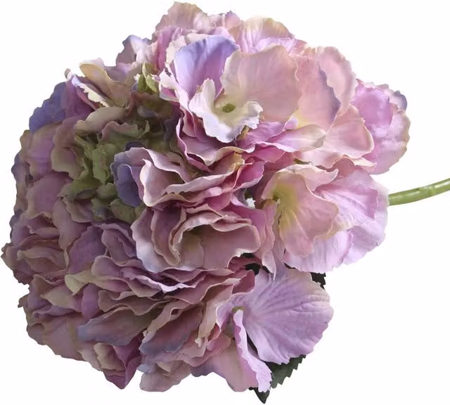 Kingsbury Gifts Artificial Silk Hydrangea Short Stem Pick, Purple, Height: 42 cm