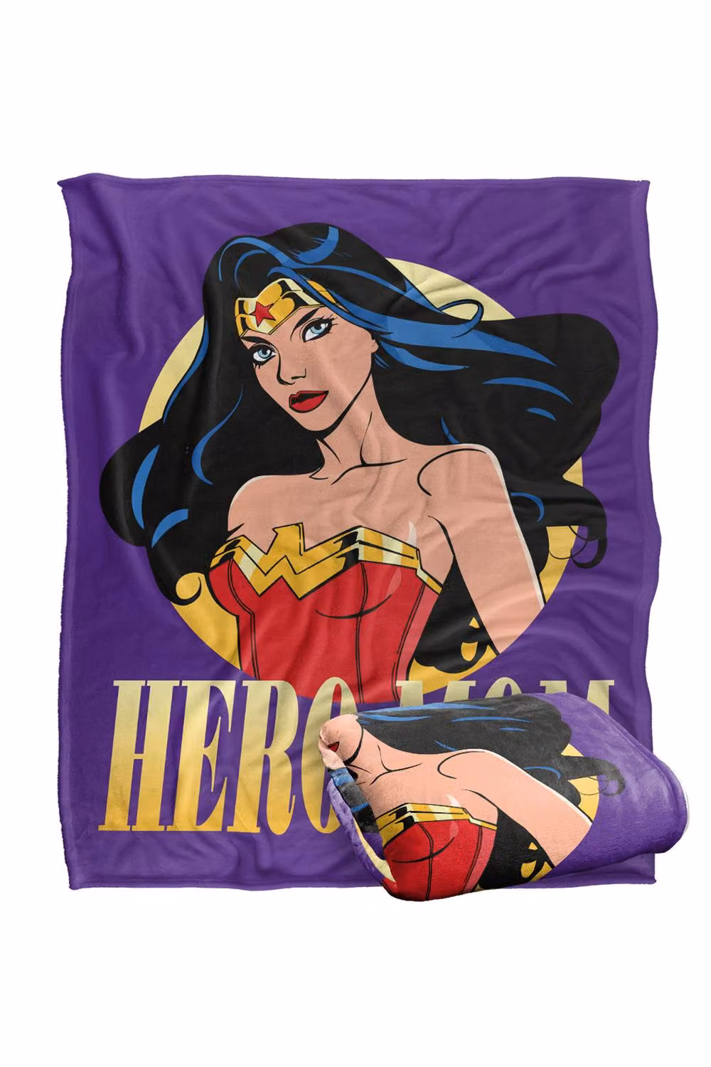 LOGOVISION Wonder Woman Justice League Super Soft Fleece Throw Blanket, Multicolour, W: 91.44 cm, L: 147 cm – 7