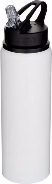 Floso Fitz Stainless Steel Single Wall 800ml Water Bottle in White – 1