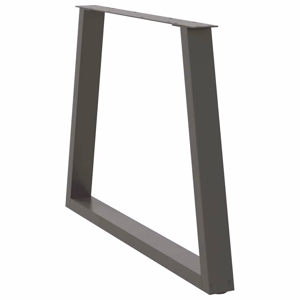 Berkfield Home V-Shape Dining Table Legs, 3 Piece Steel Set in Anthracite Black, H: 72-73.3 cm x W: 100 cm – 2