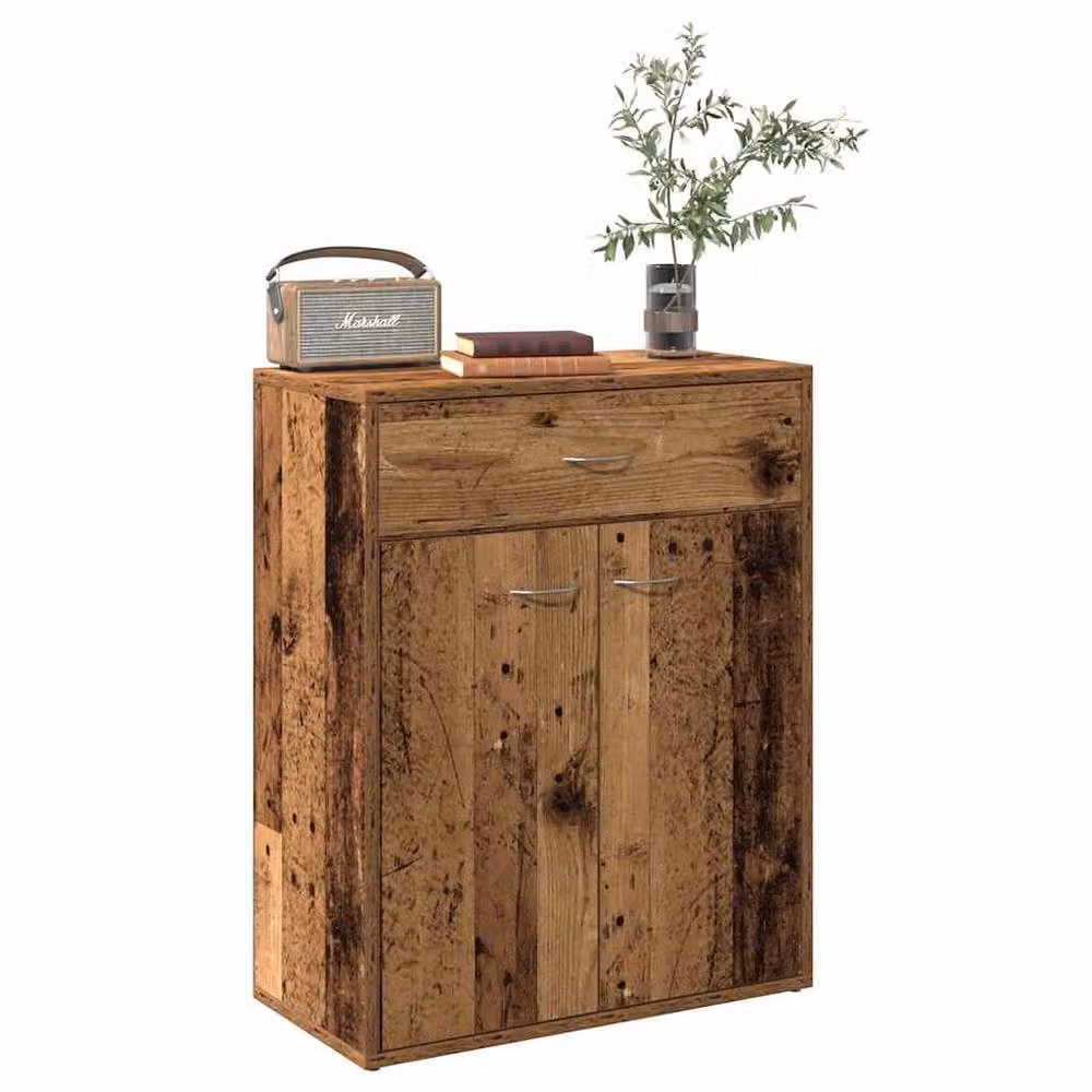 Berkfield Home Old Wood Sideboard in Brown, W/D/H: 60 x 30 x 75 cm – 2