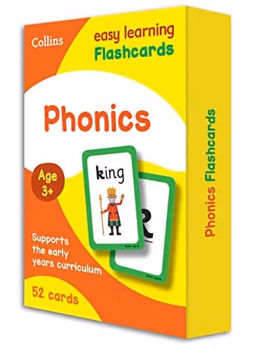 Collins Easy Learning Preschool Phonics Flashcards, Multicolour Paper