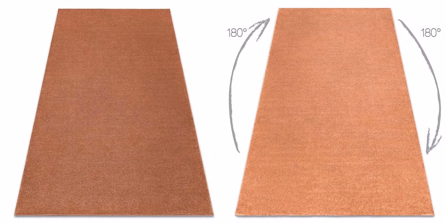 RugsX Softy Gold Rectangular Rug, W: 60 cm, D: 100 cm – 1