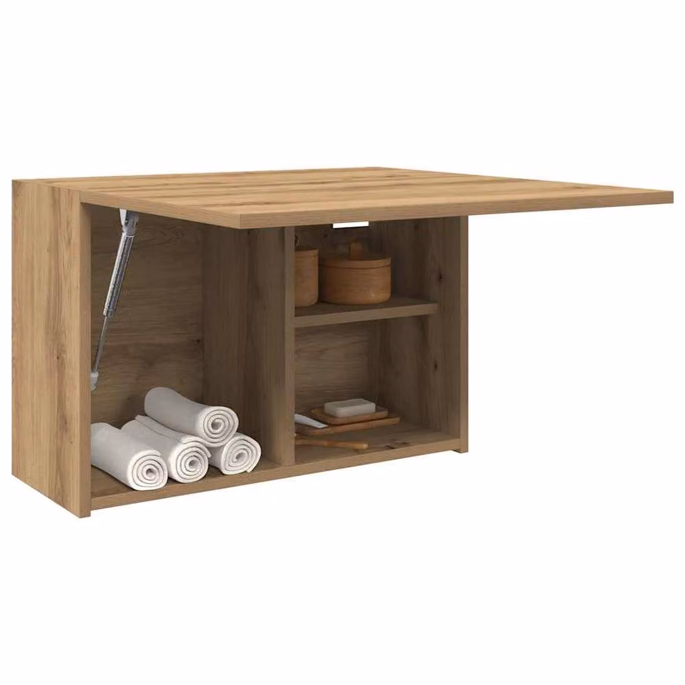 Berkfield Home Artisan Oak Decorative Bathroom Wall Cabinet in Brown, W/D/H: 60 x 25 x 40 cm – 3
