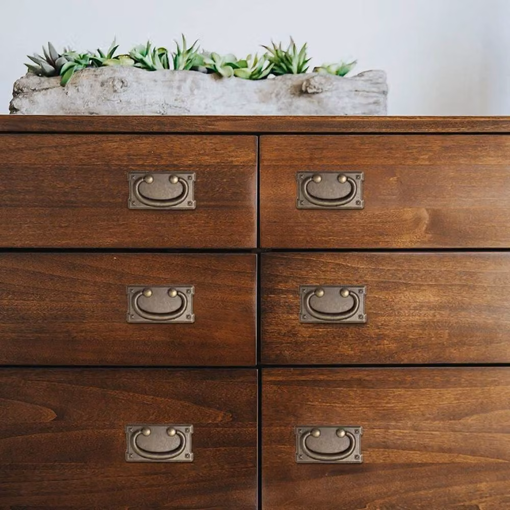SPETLEK 8-Piece Rustic Oak Furniture Replacement Handles in Matt Bronze – 5