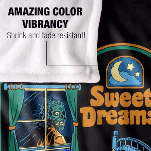 Steven Rhodes Sweet Dreams Multicolour Super Soft Fleece Throw Blanket W/D/H: 91 x 147 cm – 7