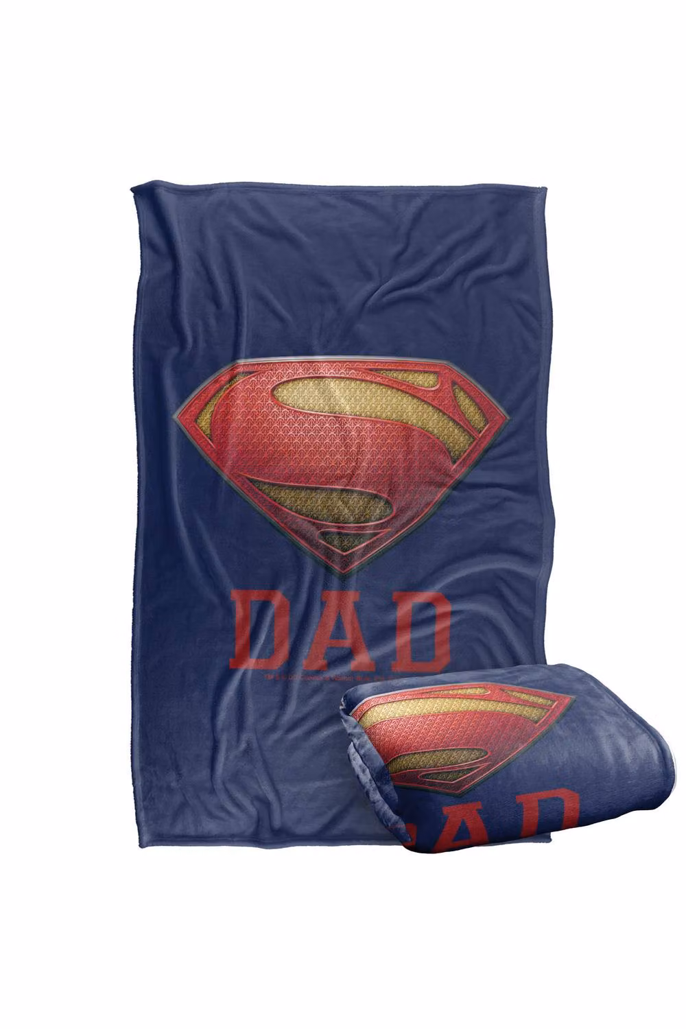 Warner Bros. Man of Steel Dad of Steel Super Soft Fleece Throw Blanket, Multicolour – 7