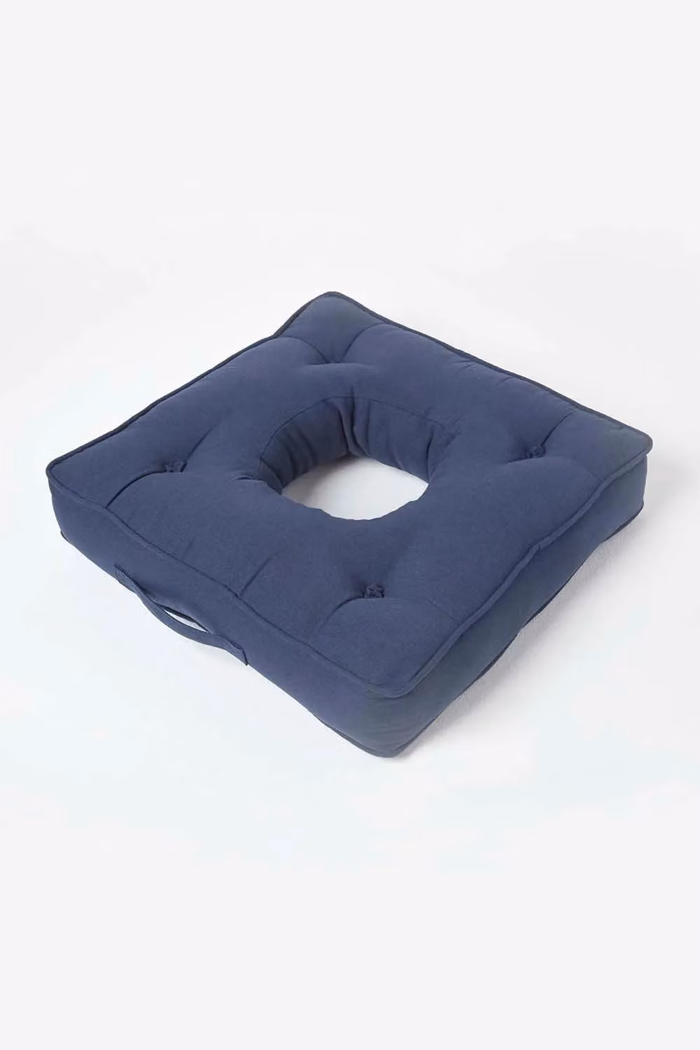 Homescapes Navy Blue Pressure Relief Armchair Booster Cushion, W/D/H: 50 x 50 x 10 cm – 2