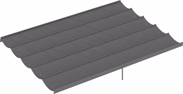 Outsunny Retractable Pergola Shade Cover Replacement Canopy in Light Grey – 1