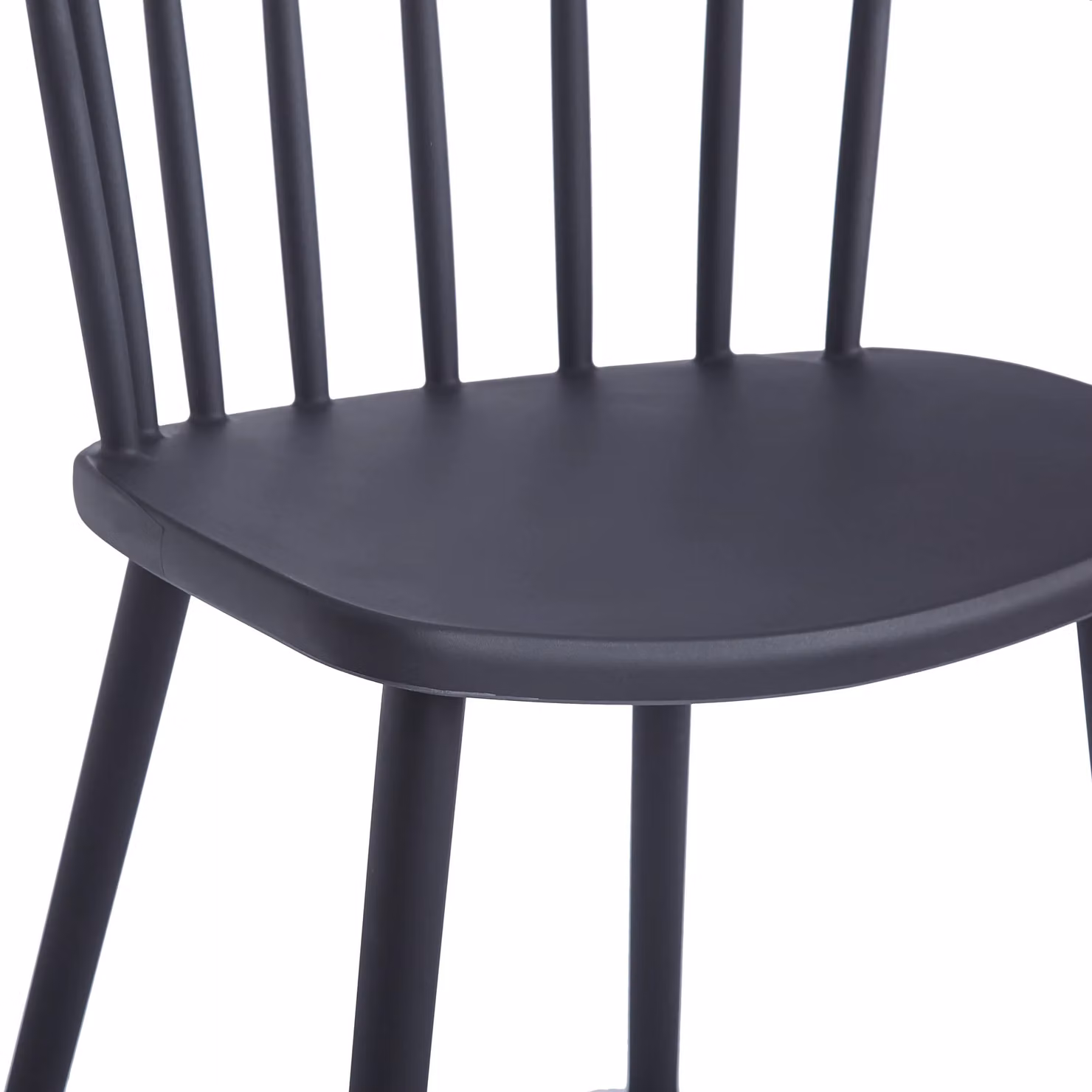 Nordlys Set of 4 Black Indoor Outdoor Dining Chairs with Armrests – 5
