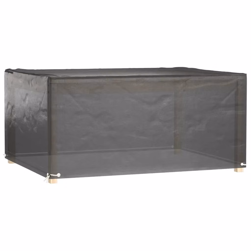 Berkfield Home Water Repellent Rectangular Garden Furniture Covers, 2 Pack, Black, W/D/H: 180 x 135 x 80 cm – 2