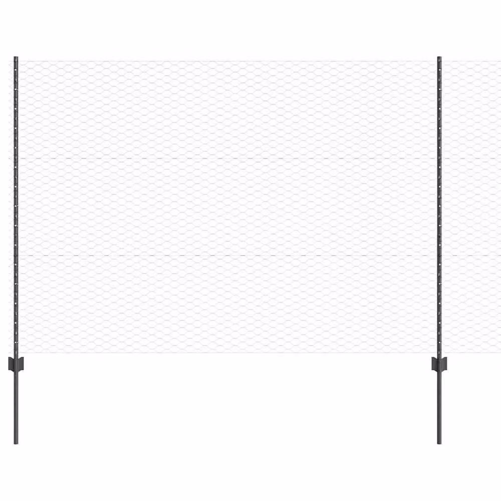 Berkfield Home Durable Steel U-Channel Fence Posts, Grey, 22 pcs, Height: 150 cm – 2