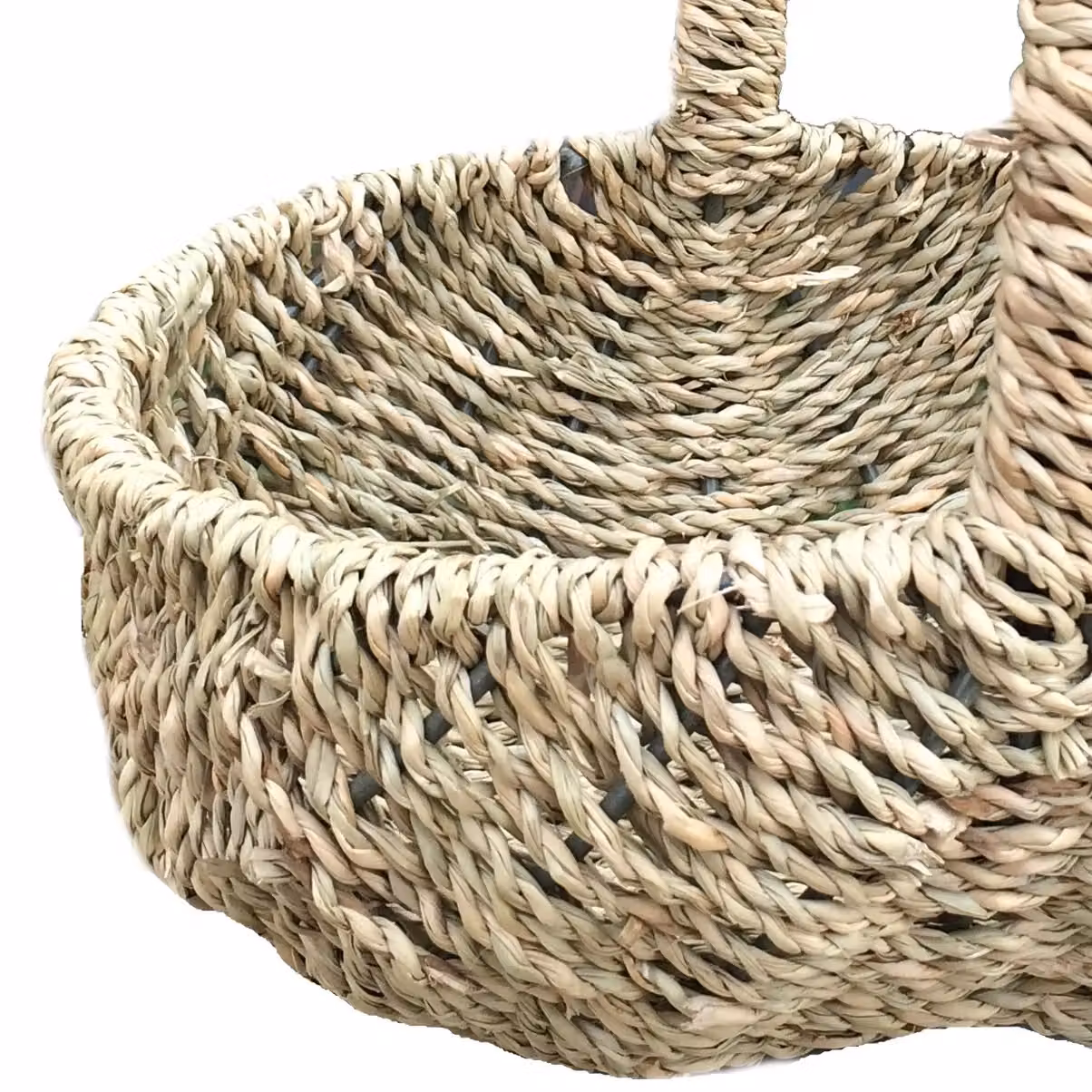 Red Hamper Seagrass Basket in Natural – 2