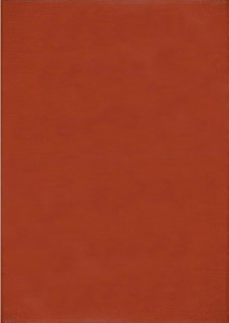The Rugs Urban Collection Plain Reversible Modern Outdoor Garden Rug in Red and Orange, Width: 120 cm