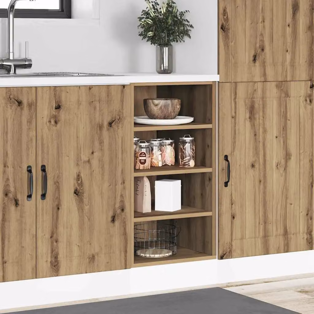 Berkfield Home Artisan Oak Bottom Kitchen Base Unit in Brown, W/D/H: 40 x 44.5 x 81.5 cm – 3