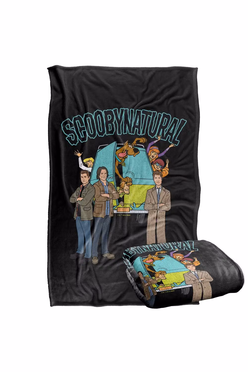 Warner Bros. Scooby-Doo Scoobynatural Super Soft Fluffy Polyester Throw Blanket in Multicolour and Black, Large – 2