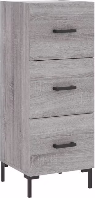 Berkfield Home Grey Sonoma Sideboard in Engineered Wood, W/D/H: 34.5 x 34.0 x 90.0 cm – 1
