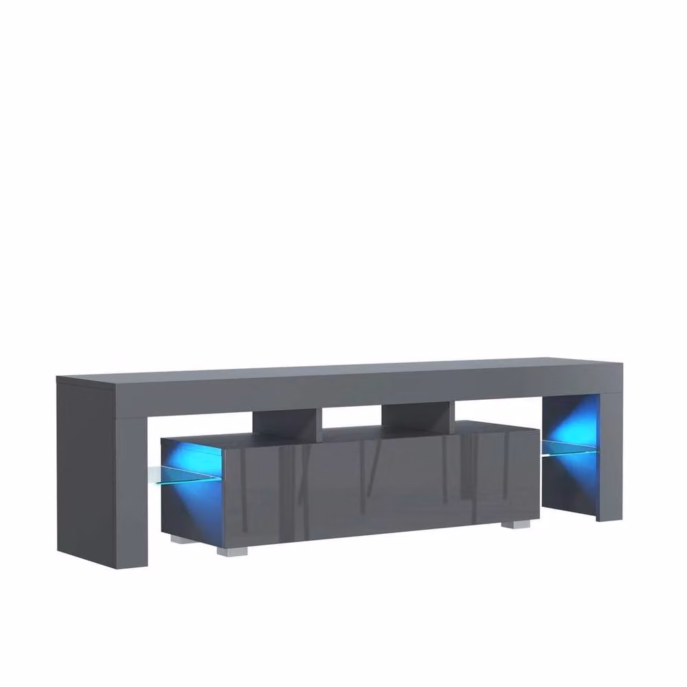 PAWNORA Modern Grey Matt TV Unit Cabinet – 2