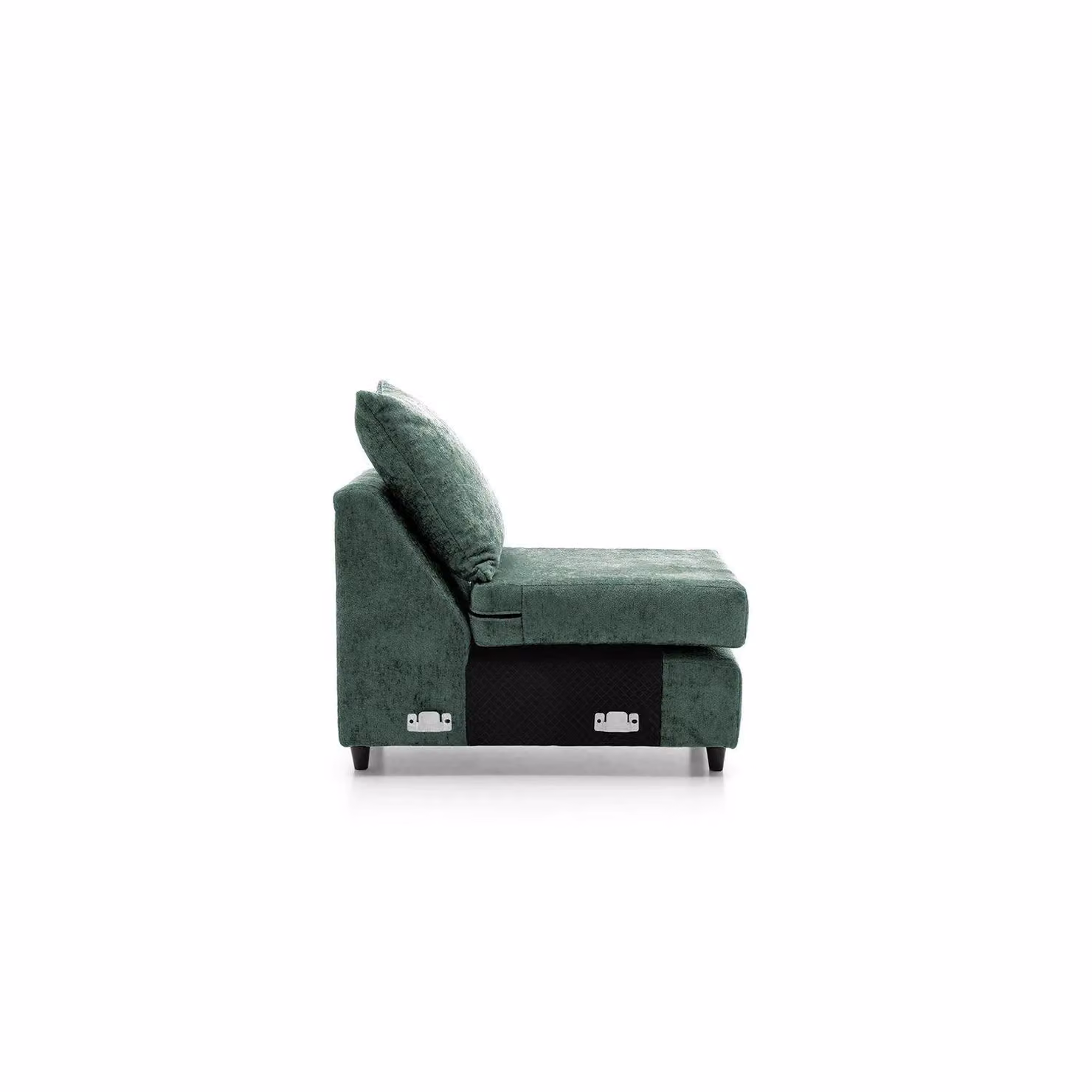 Abakus Direct Harriet Crushed Chenille Extension Unit in Green – 2