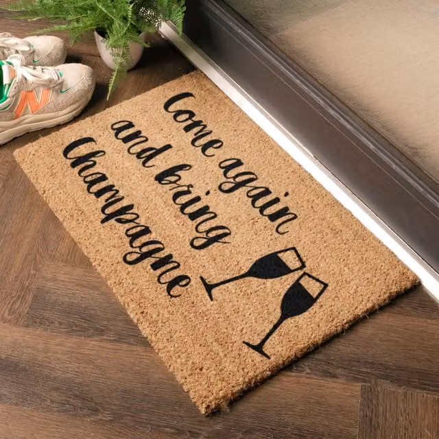 Artsy Mats Bring Champagne Doormat in Black and Brown, W: 60 cm, D: 40 cm – 1
