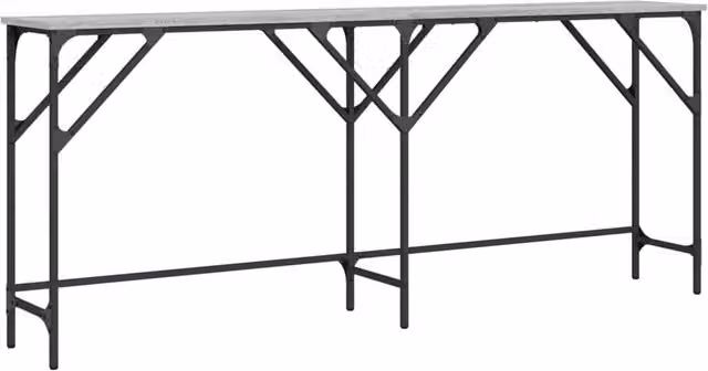 Berkfield Home Grey Sonoma Console Table, W: 180 cm, D: 29 cm, H: 75 cm – 1