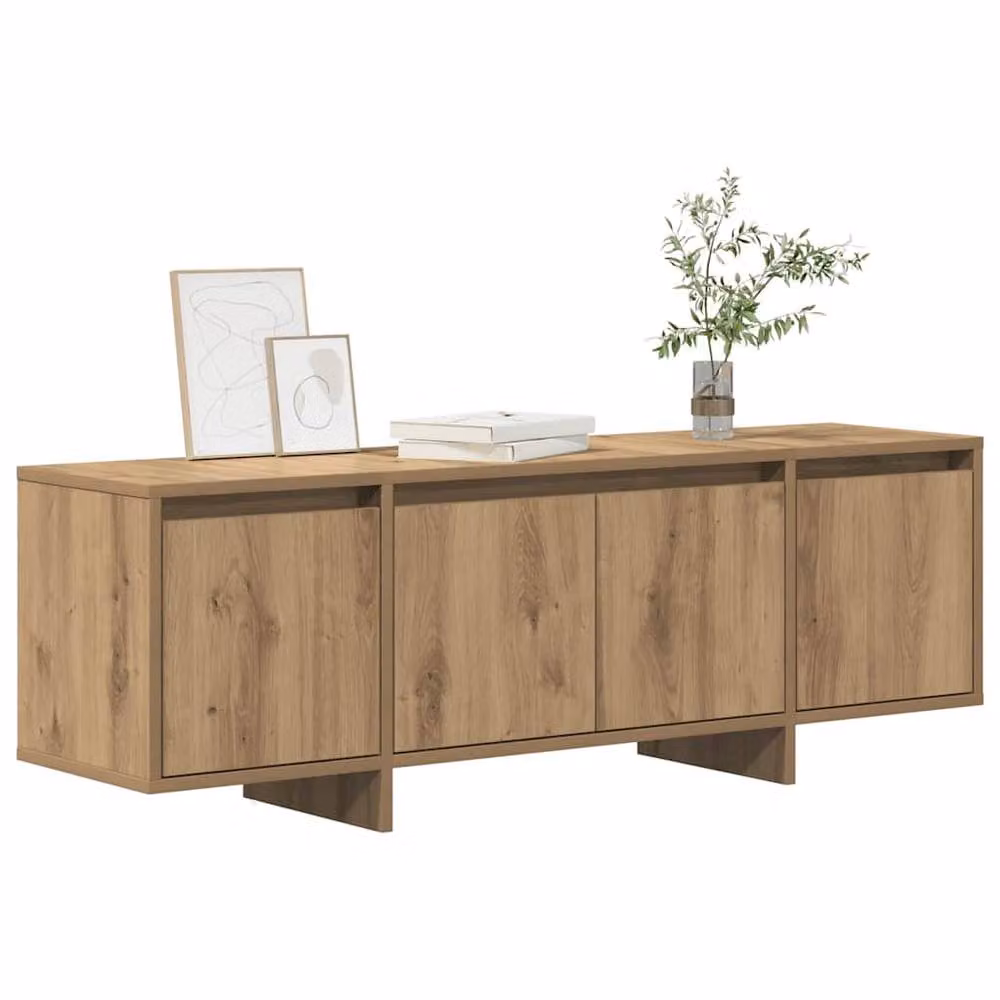 Berkfield Home Artisan Oak TV Cabinet in Brown, W/D/H: 120 x 40.5 x 40.5 cm – 3